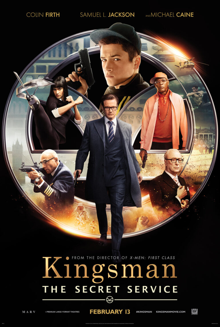 Kingsman Taron Egerton Mark Strong Colin Firth Samuel L Jackson Julianne Moore Michael Caine